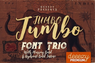 Jumbo Font Trio Font Download