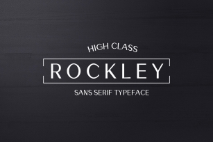 Rockley Sans Serif Font Family Font Download