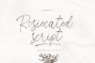 Rosiecated Script Font Download