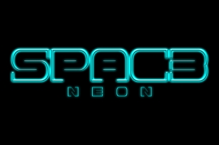 Spac3 - Neon Font Download
