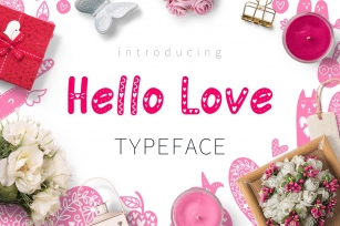Hello Love - Valentines Day Font Font Download