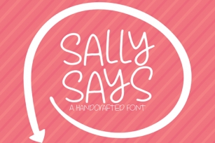 Sally Says Font Download
