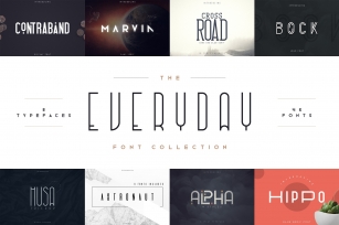 Everyday font collection 8in1 Font Download