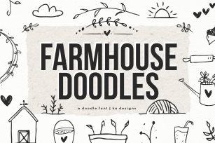 Farmhouse Doodles - Dingbat Font Font Download