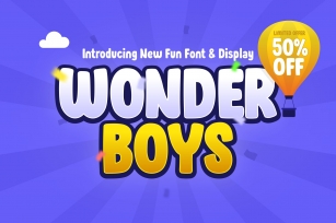 Wonder Boys - Fun Kids Font Display Font Download