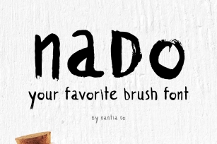 naDo Font | The Brush Font Font Download