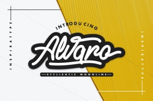 Alvaro - Stylistic Monoline Font Download