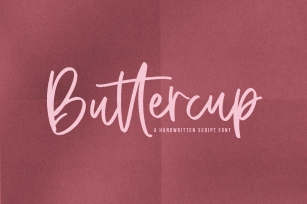Buttercup - A Handwritten Script Font Font Download