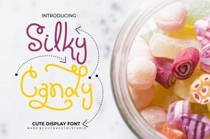 Silky Candy - Cute Sweet Font Font Download