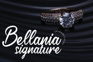 Bellania signature Font Download