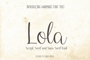 Lola Font Download