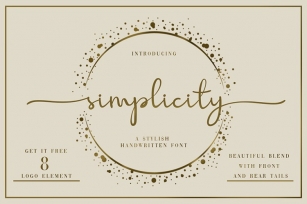 Simplicity Handwritten Font Font Download