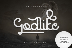 Godlike font + Logo Templates Font Download