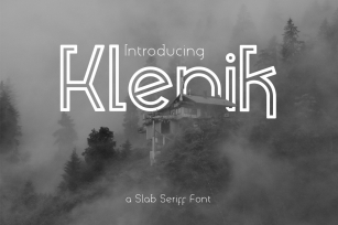 Klenik | a Slab Seriff Font Font Download