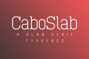 Cabo Slab Font Family Font Download