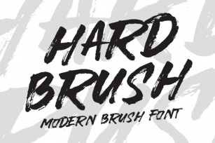 HARDBRUSH Modern Brush Font Font Download