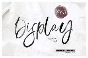 Display Signature Font - SVG Font Download