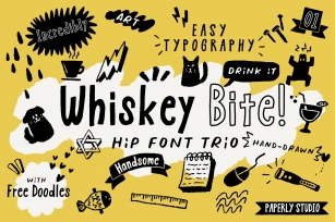Whiskey Bite - Hip Font Trio Font Download