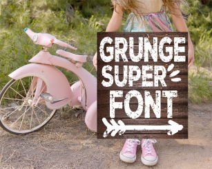 Super Grunge Font with Extras Font Download