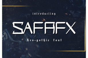 Safrax Neo-Gothic Font Font Download