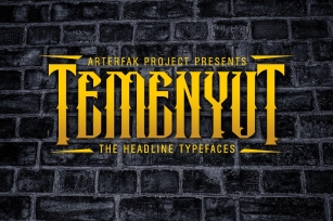 Temenyut Typeface Font Download