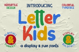 LETTER KIDS Display Fonts Font Download