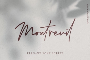 Montreuil - Elegant Signature Font Font Download
