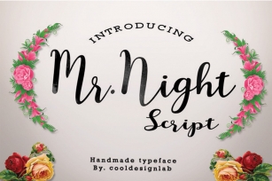 Mr.Night script Font Download