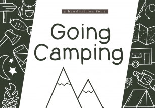 Going Camping - A Handwritten Font Font Download