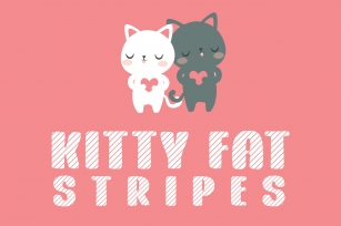 Kitty Fat - Stripes Font Download