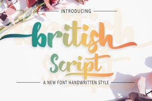 British Script - Handmade Brush Font Download