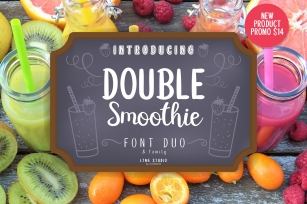 Double Smoothie Font Duo and Family Font Download