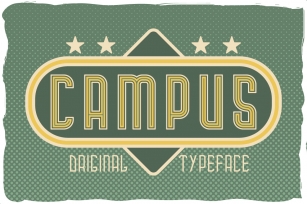 Campus typeface Font Download