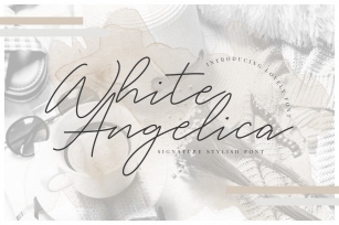 White Angelica Signature Font Download