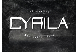 Cyrila Neo-Gothic Font Font Download