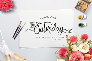 Saturday & Swashes Font Download