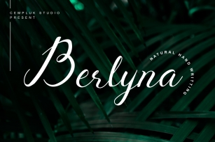 Berlyna - Modern Script Font Font Download