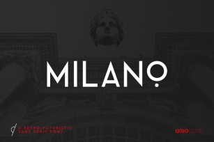 Milano - RetroFuturistic Sans Font Download