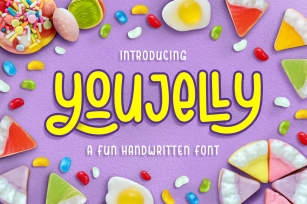 Youjelly - A Fun Handwritten Font Font Download