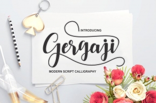 gergaji script font Font Download