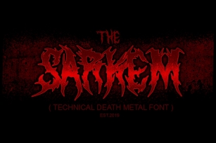 SARKEM TECHNICAL DEATH METAL FONT Font Download