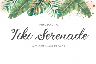 Tiki Serenade Font Download