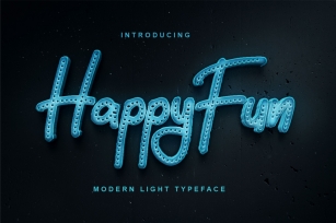 HappyFun | Modern Light Typeface Font Download