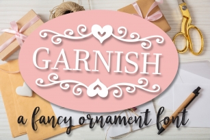 Garnish - A Fancy Flourish and Monogram Font Font Download