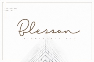 Blesson - Signature Font Font Download