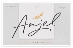 Anjel  Classy Signature Font Download