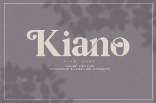 Kiano Serif Font Font Download