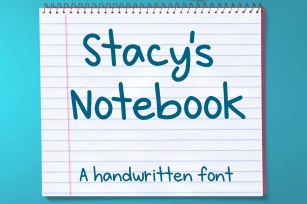 Stacys Notebook - A handwritten font Font Download