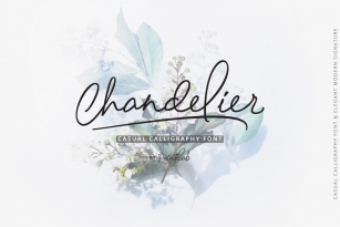 Chandelier Signature Font Download