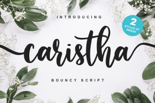 Caristha -bouncy script- Font Download